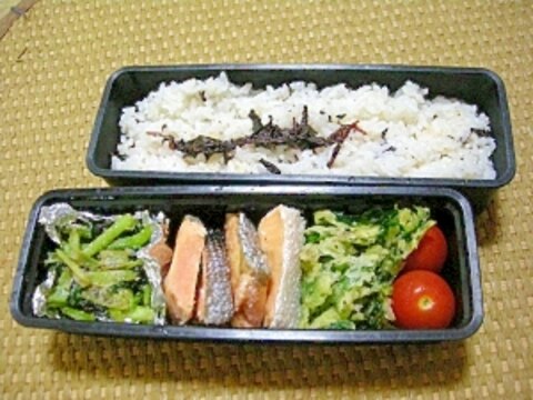 小松菜の白ゴマあえ弁当